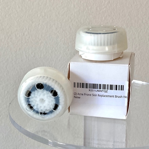 Clarisonic Compatible Acne Prone Skin Replacement Brush Heads Set/2 New in Box - Picture 1 of 5